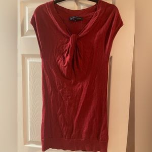 Red short knit style dress from French Connection